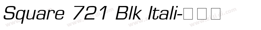 Square 721 Blk Itali字体转换